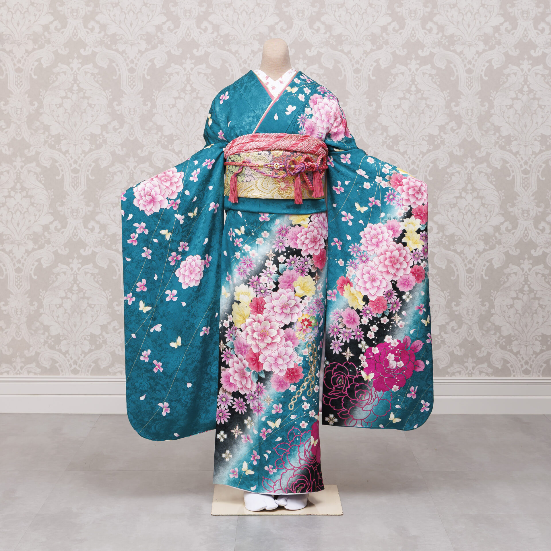 品番464　グリーン_コスモスにばら